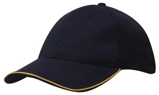 Headwear Double Pique Mesh W/sandwich Cap X12 - 4185 Headwear Professionals